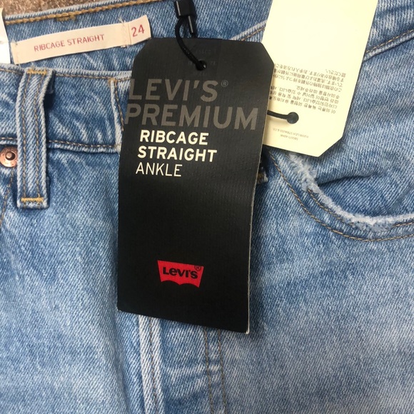 Levi’s Ribcage High Waist Straight  Ankle Jeans - Picture 5 of 5